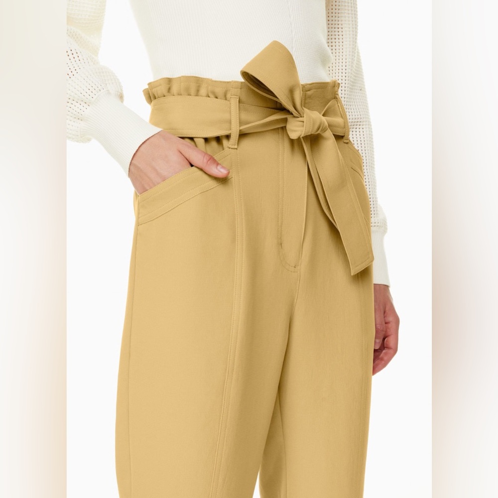 Aritzia Wilfred Bowtie Pant Size 0 NEW NWT Sandy Beige - Picture 4 of 16